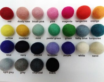 Custom Felt Ball Garland, Choose your Colours, Custom Nursery Decor, Custom First Birthday Decoration, Baby Shower Decoration, Cake Smash