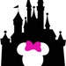 Disney Castle with Minnie, Disney Life Vinyl Car Decal - Glitter available