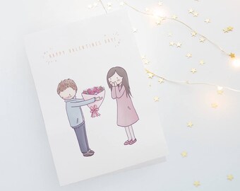 Valentines Card Printable, Happy Valentines Day, Instant Download