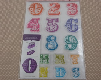 Set de tampons transparents "chiffres"