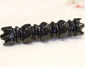 Jet Brooch Antique Victorian Mourning Hair Pin Vintage Jewellery Memento Black Brooch Jet Brooch Victorian Jewelry Mourning Jewellery