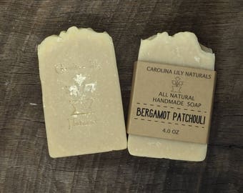 Bergamot Patchouli Handmade Bar Soap