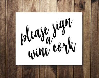 Sign a Bottle Guest Book Guest Book Sign Wine Bottle Guest