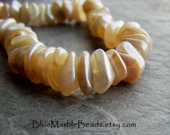 Nugget Beads, Vintage Beads, Lucite Beads, Chip Beads, Faux Horn, Faux Stone, Beach Beads, Boho Beads, Tribal Beads, Rustic Beads, 50 Beads