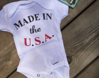 Newborn onesie -> { READY to ship NOW } - Made In The U.S.A. - Slightly Imperfect