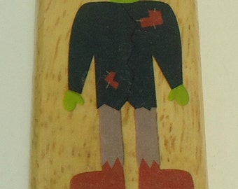 Frankenstein Halloween Wood Mounted Rubber Stamp By The Canadian Maple Collection