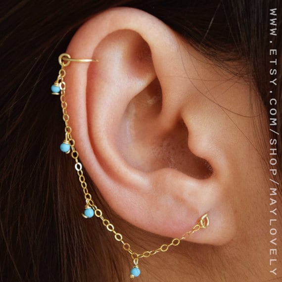 Helix earring chain earring helix hoop Cartilage Chain
