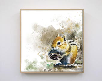 Squirrel Original Art Instant Download Printable