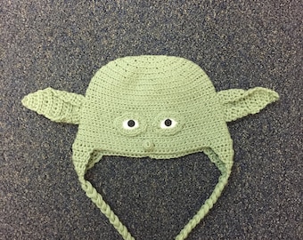 Yoda Inspired Criochet Hat