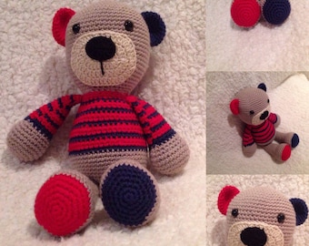 Crochet teddy bear toy