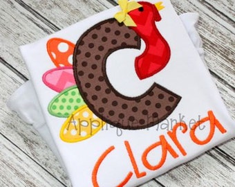 Machine Embroidery Design Applique Turkey Applique Alphabet INSTANT DOWNLOAD