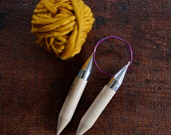 25mm giant circular knitting needles, US size 50, extreme knitting needles, chunky knit tools, giant knitting needles, DIY extreme knitting
