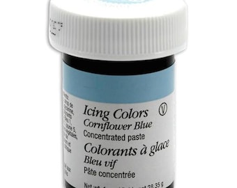 Wilton Cornflower Blue Icing Color - Gel Paste cake cookie cupcake icing frosting decorating - cornflower blue gel paste icing color
