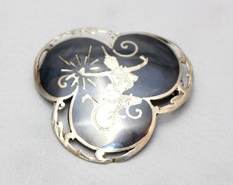 Siam Silver Brooch