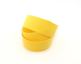 27 mm yellow cotton twill tape