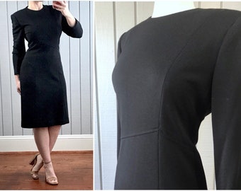 1960s 1970s Vintage Little Black Dress | Henry Lee Vintage Black Dress | New Old Stock | Deadstock Vintage | Vintage Clothing