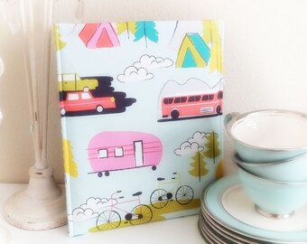 Camper Kindle Cover, Camping Kindle Case, Nook Case, Kindle Paperwhite Case, Samsung Nook Case, Kindle Fire Travel Case, in Camping Out