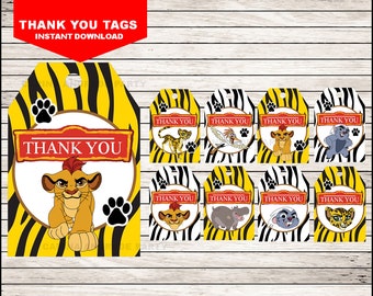 The Lion Guard food labels Instant download Lion Guard