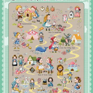Fairy Tale Land 1 - cross stitch pattern or kit. SODAstitch SO-G130