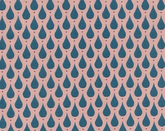 fabric, 5 m, Scandinavian, drops, geometric in design, 5 metre lengths