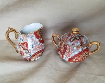 Antique Vintage Enesco Japon importations crème et sucre ensemble