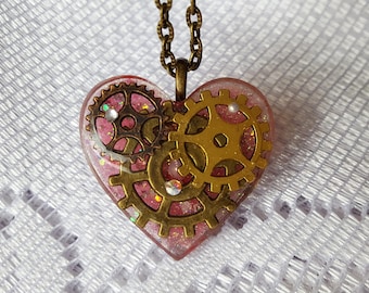 Mechanical Heart Necklace