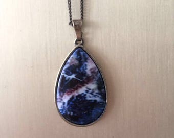 Copper and Blue Necklace