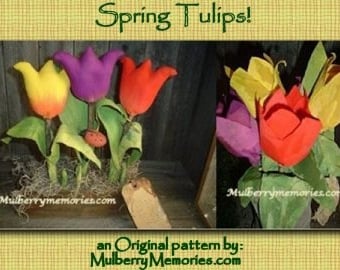 EPATTERN Fabric Tulips 2 styles Spring et