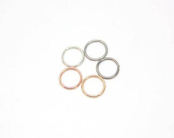 Buy 3 Get 1 Free - Tiny Titanium and Niobium Hoops, Seamless Hoop Cartilage Earring, Hypoallergenic Hoops, Silver and Gold Earrings