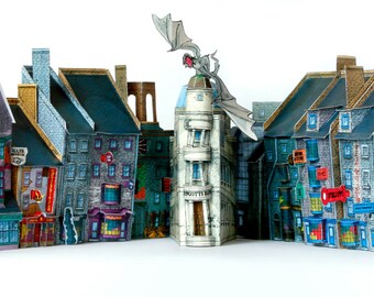 DIAGON ALLEY PAPERCRAFT - Cut & Assemble Paper Model Kit