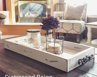 Magazine Tray - Coffee Table Tray - Farmhouse Tray - Bed Tray - Breakfast Tray - Decorative Tray - Tray For Coffee Table - Tray