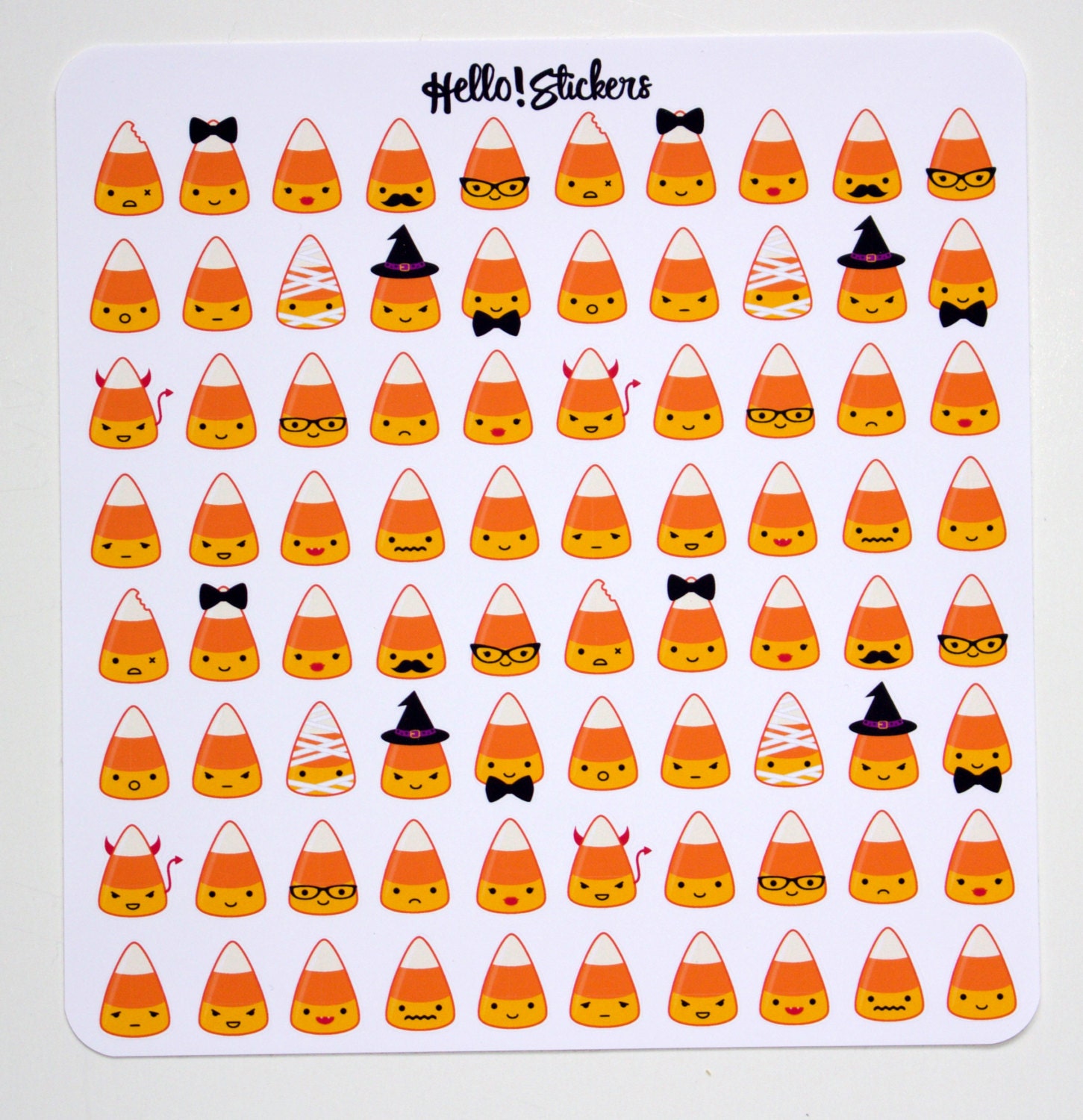 Halloween Kawaii Candy Corn Stickers Costume Stickers Fall