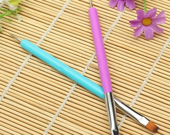 Double Ended Clean Up/Nail Art Brush & Dotting Tool