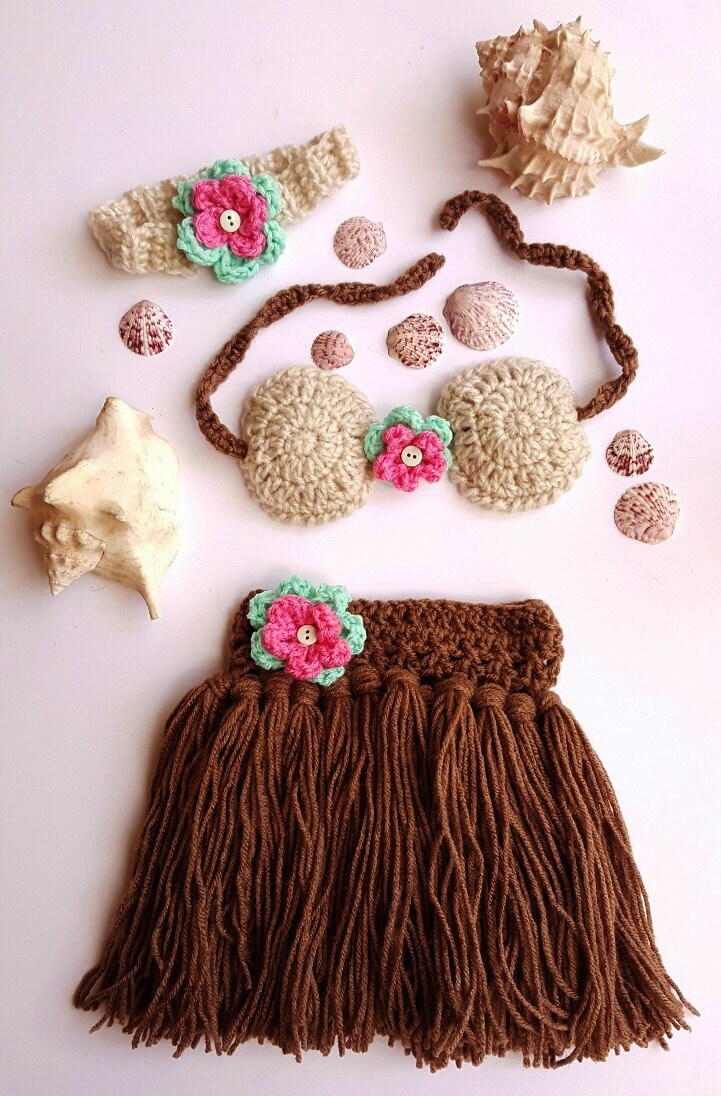 Hula Skirt Girls Hula Skirt Hula Girl Baby Hula Skirt