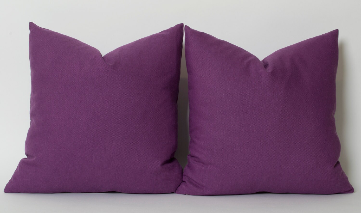 Purple Linen Pillow Cover CUSTOM SIZES Solid Purple Pillow