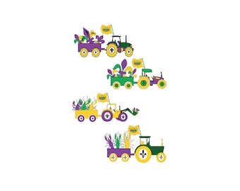 Mardi Gras SVG, Mardi Gras Crawfish, Mardi Gras Fleur, clipart, Tractor Svg, Cricut, Silhouette, Crawfish, Louisiana, Fleur de lis svg