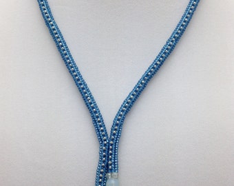 Montana Blue Herringbone Necklace