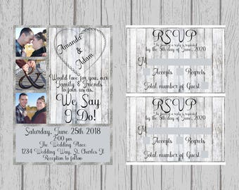 Wedding Invitation & RSVP Set