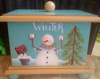 Recipe Box tole painting pattern For All Seasons