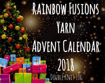 Advent Yarn Calendar 2018 - PRE ORDER - Superwash Merino Nylon Double Knit DK 10gx24 plus 50g - Christmas