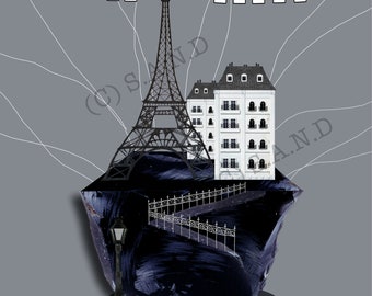 Paris Eiffel Tower, Miniature Home, Cityscape, Rue De Paris, Paris Apartment, Chanel, Digital Download