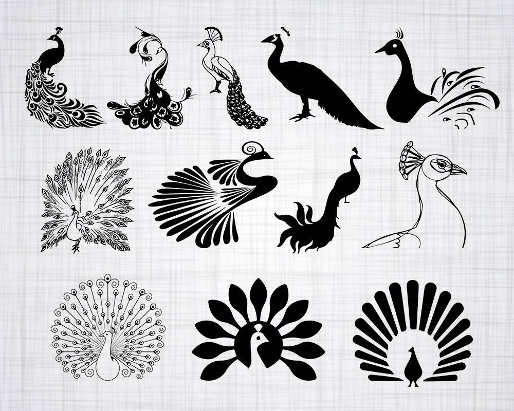 Download Peacock SVG Bundle, Peacock SVG, Peacock Clipart, Peacock ...