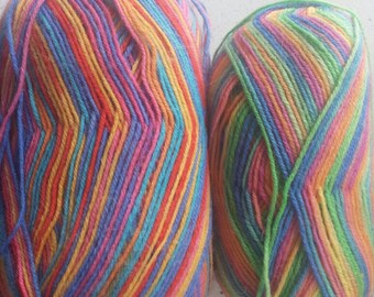 Hand knit stripey socks! Made to order for custom sizing!