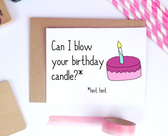 funny birthday card dirty birthday card sexy boyfriend card
