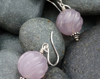 Pink Cape Amethyst Earrings