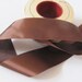 Ribbon Vintage Brown Woven Edge Rayon Satin Ribbon 1.5" Inch Wide - 2 Yards Total (#4A)