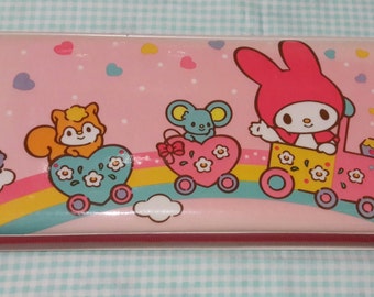 Vintage Sanrio My Melody lápiz caso 1987 hecho en Japón