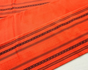 Vintage Japanese Hanhaba Obi Belt Orange M98