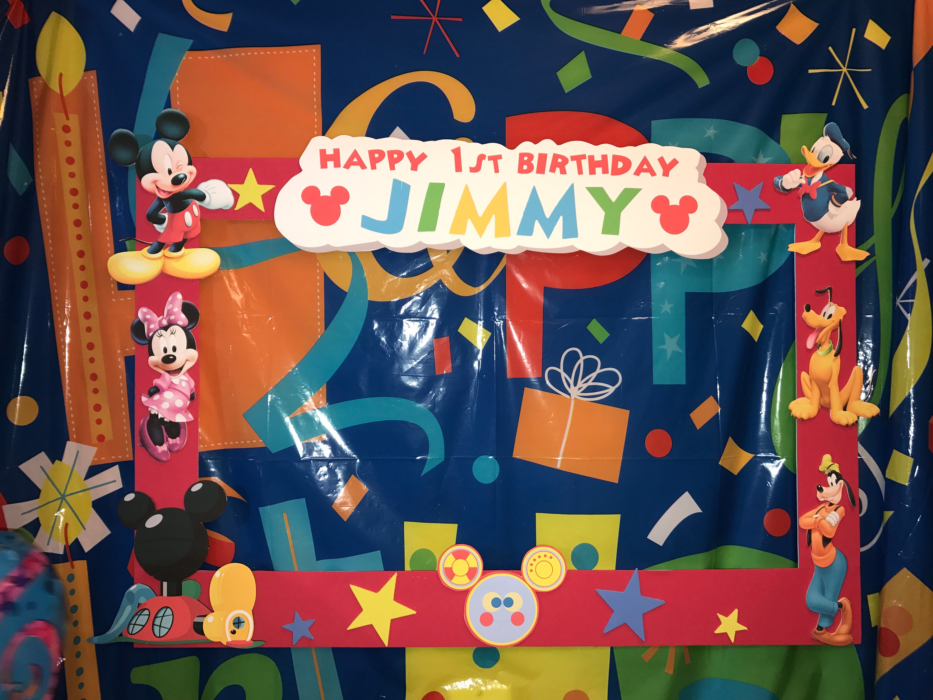 mickey mouse clubhouse party photo booth frame