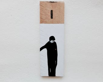 Painting, figurative, decoration, recycling, decorative art, painting on wood, collage